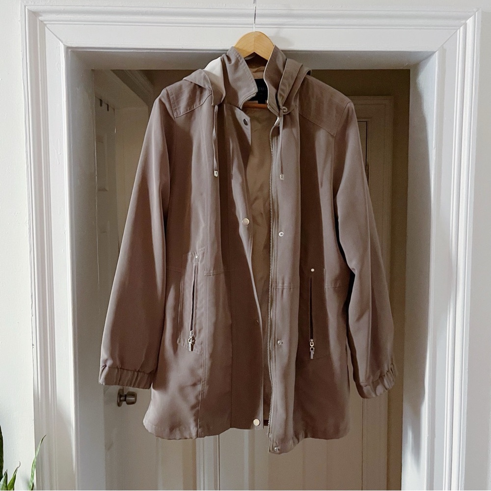 Light Army Green Rain Jacket